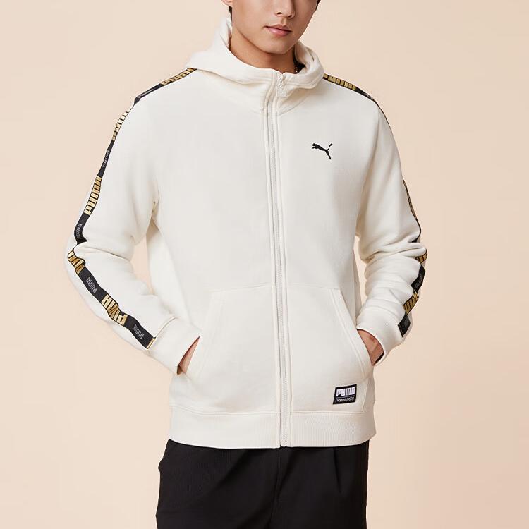 Puma Handwriting Label Jacket Casual Hooded Fleece Warm Jacket Men Jackets 636309-91