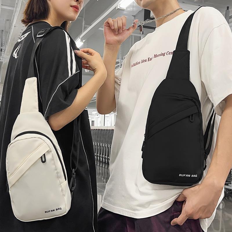 Chest Bag for Women Riding Breasts Men Traveling Lightweight Bag Sports Shoulder Bag Splicing One Shoulder Crossbody Bag