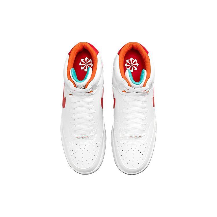 Nike Court Vision Mid Next Nature Leap High Uomo Bianco Lavato Verde Acqua Rosso Universitario FD9926-161