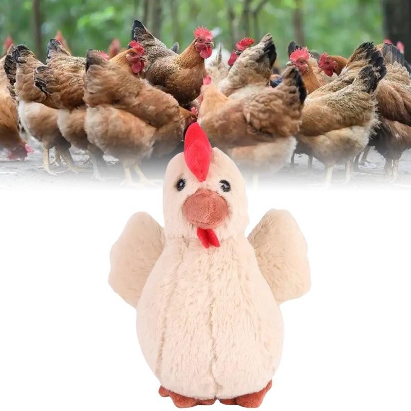 Chicken Cartoon Plush Toy Doll Room Decoration Children Festivals Gift Pp Cotton
