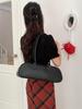 Women's French Baguette Underarm Bowling Bag - Simple Solid Shoulder Handbag