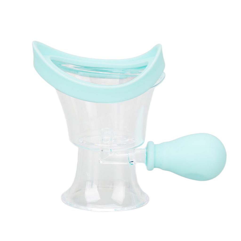 Augenspülbecher Silikon Quetschbar Kontrollierbar Präzise Reinigung Augenwaschreiniger-Set für Visuelle Ermüdung Make-up-Rückstände Blau