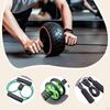 7 Piece Ab Workout Roller Wheel Kit Jump Rope Knee Pad Accessories Anti Slip Grip for Men and Women