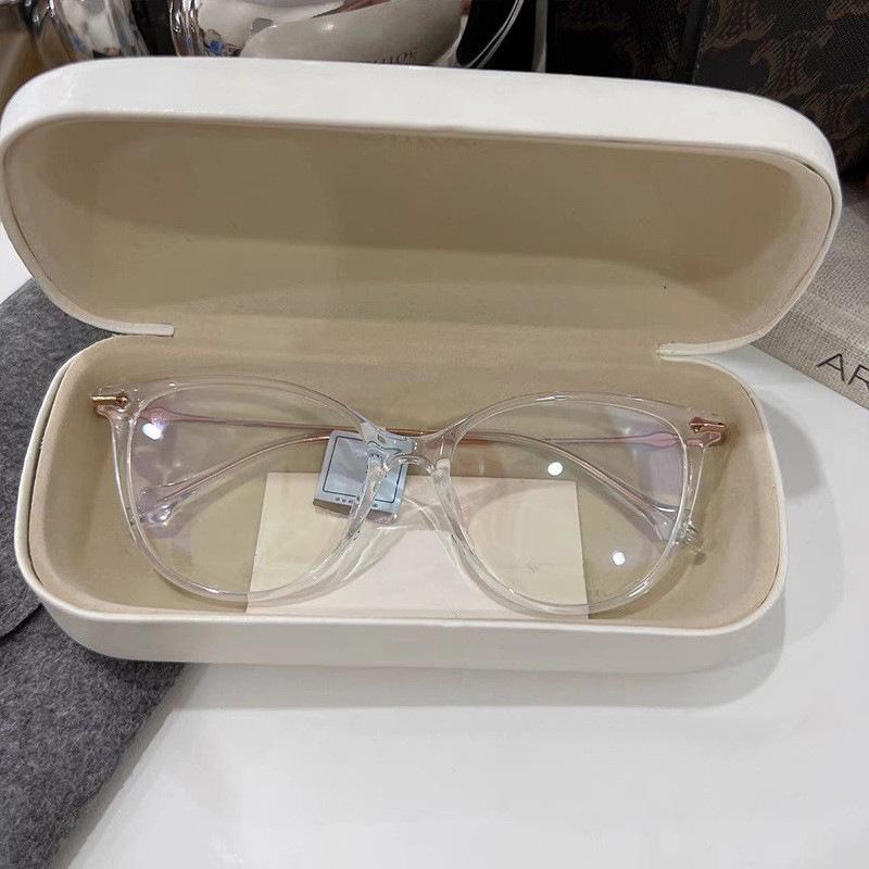 Fashionable Cat Eye Large Frame Reading Glasses, Elegant Women's Anti Blue Light Glasses, Anti Fatigue Reading Glasses