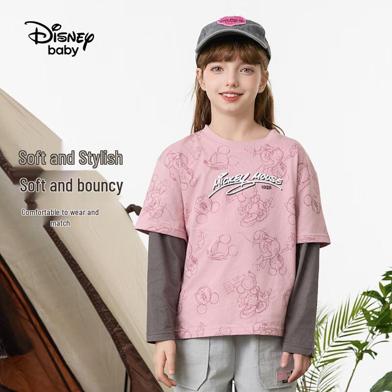 Disney Kids' Faux Two-Piece Long-Sleeve T-Shirt