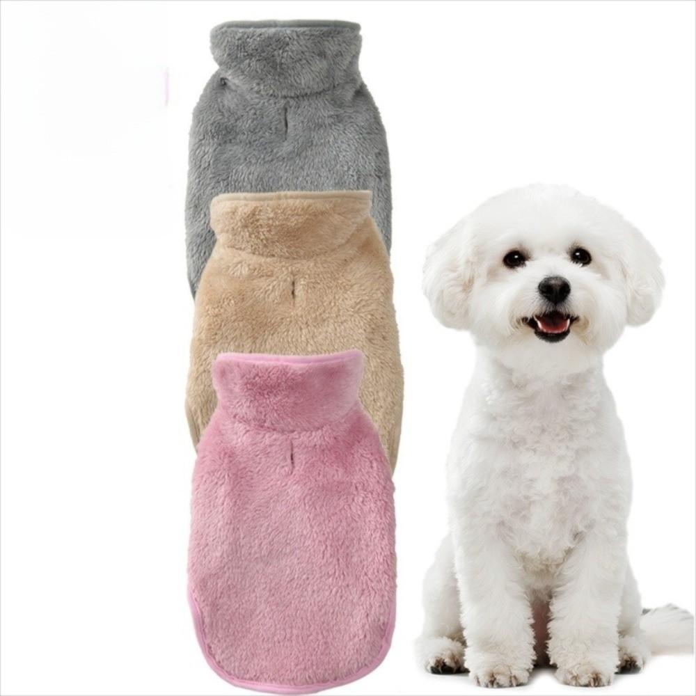 Cozy Wear Warm Fleece Dog Jacket Reversible Design Soft Dog Vest Leash Hole Adjustable Fit Puppy Jacket Winter Season