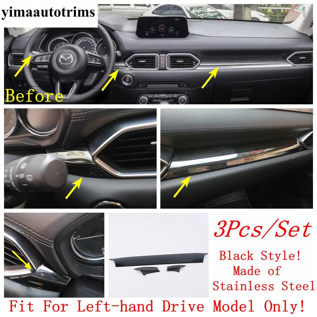 Car CD Panel / Glove Box / Window Lift / Handle Bowl / Rear Box Air Outelt Cover Trim Accessories For Mazda CX-5 CX5 2017 - 2024