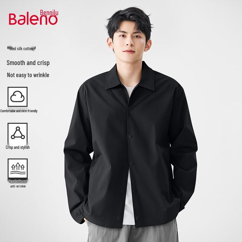

Baleno Men s Loose Fit Casual Coach Jacket L