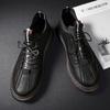 Men's Brogue Shoes Thick-soled shoes Boots Non-slip Men Casual Leather Shoes Fashion Sneakers Moccasins Male Footwear