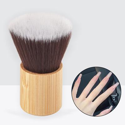 1 Pezzo Spazzole per Unghie in Bambù Nail Art Pedicure Morbide Rimuovi Polvere Pulizia Lima Set di Strumenti Per Manicure Accessori e Strumenti per Unghie