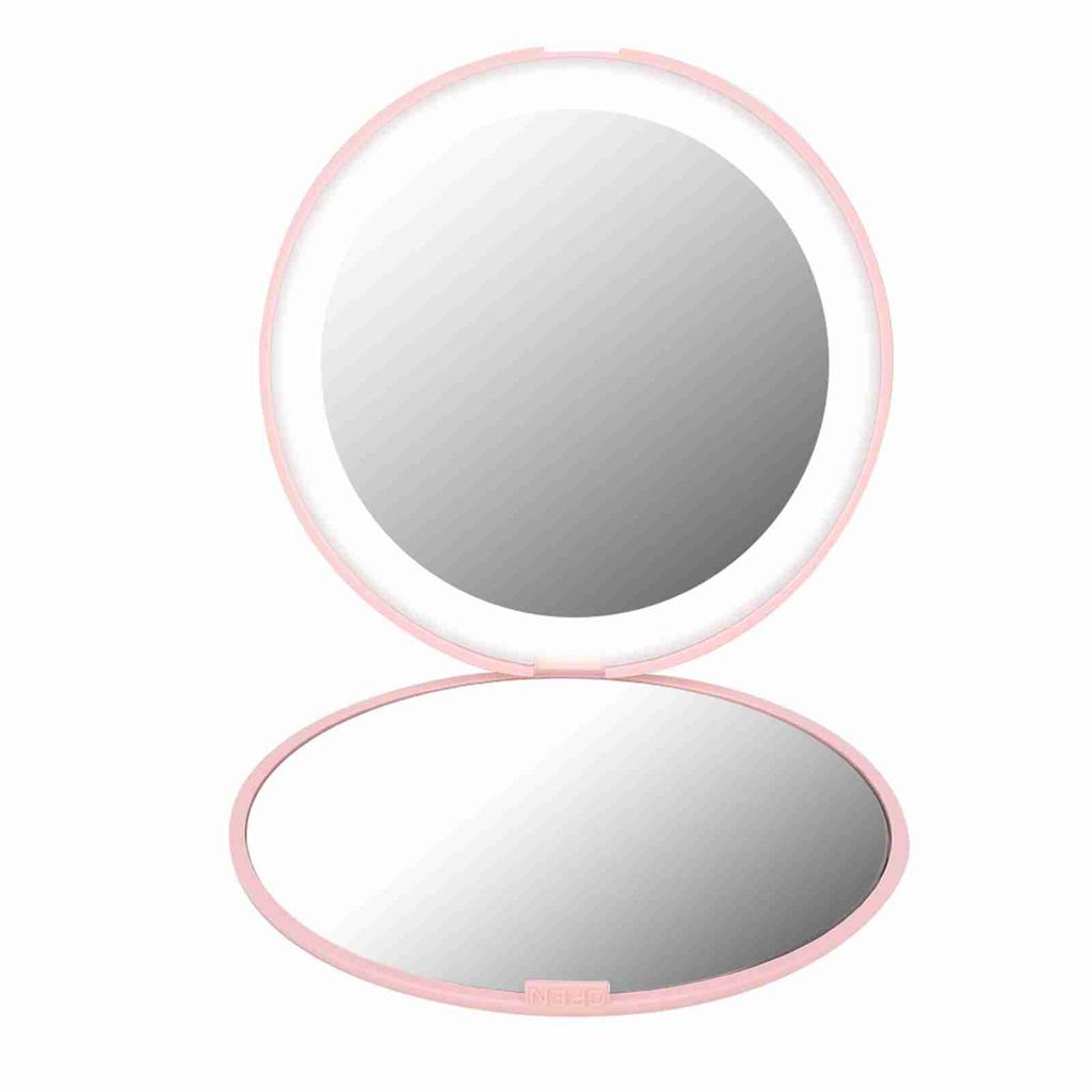 12 LEDs Mirror Foldable Mirror Portable Mirror Portable Foldable 10X Magnification Mini 12 LEDs Makeup Mirror Cosmetic Tool