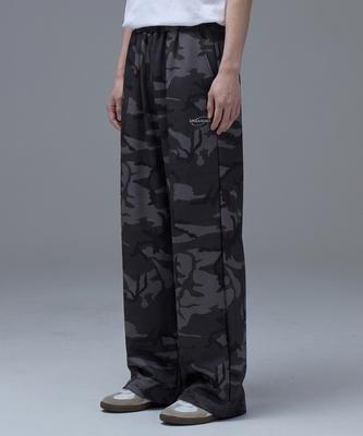 URBANAGE Camo Single-Pleat Wide Sweatpants_Khaki