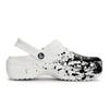 Crocs Classic Platform Clog 811 Manufacturing Undercurrent Scene Special Shoe Box Fluid Splash Aged Clogs Women's White Black