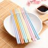 18.8cm Short Chopsticks 5 Pairs Heat-resistant Portable Chopsticks Multi Colored Hexagonal Alloy Chopsticks Kitchen Tableware