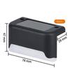Multifunctional Waterproof LED Solar Step Lamp Outdoor Garden Fence Lamp Solar Powered Yard Street Deck Lamp