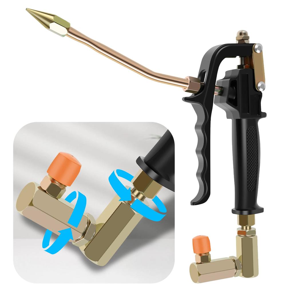 Grease Tool Control Valve High Pressure Grease Pump Head Control Handle Valve Aluminum Alloy Spinner2025