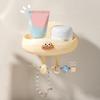 Bathroom Soap Box With Drain Cute Wall Mounted Soap Dish Box Plastic Soap Storage Container Tray Creative Bathroom Gadgets