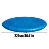 Round Pool Cover Windproof Garden Above Ground Pool Hot Tub Dust Protective Cover With Drawstring For Outdoor Yard Pool 86.6in