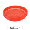 Plastic Round Sieve Winnowing Basket - Household & Commercial Fine Mesh Filter for Drying and Sifting Rice & Vegetables - Imitation Bamboo Weaving