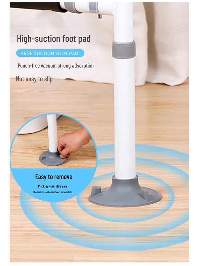 Punch-Free Toilet Assist Handrail: Anti-Fall Support Frame for Elderly