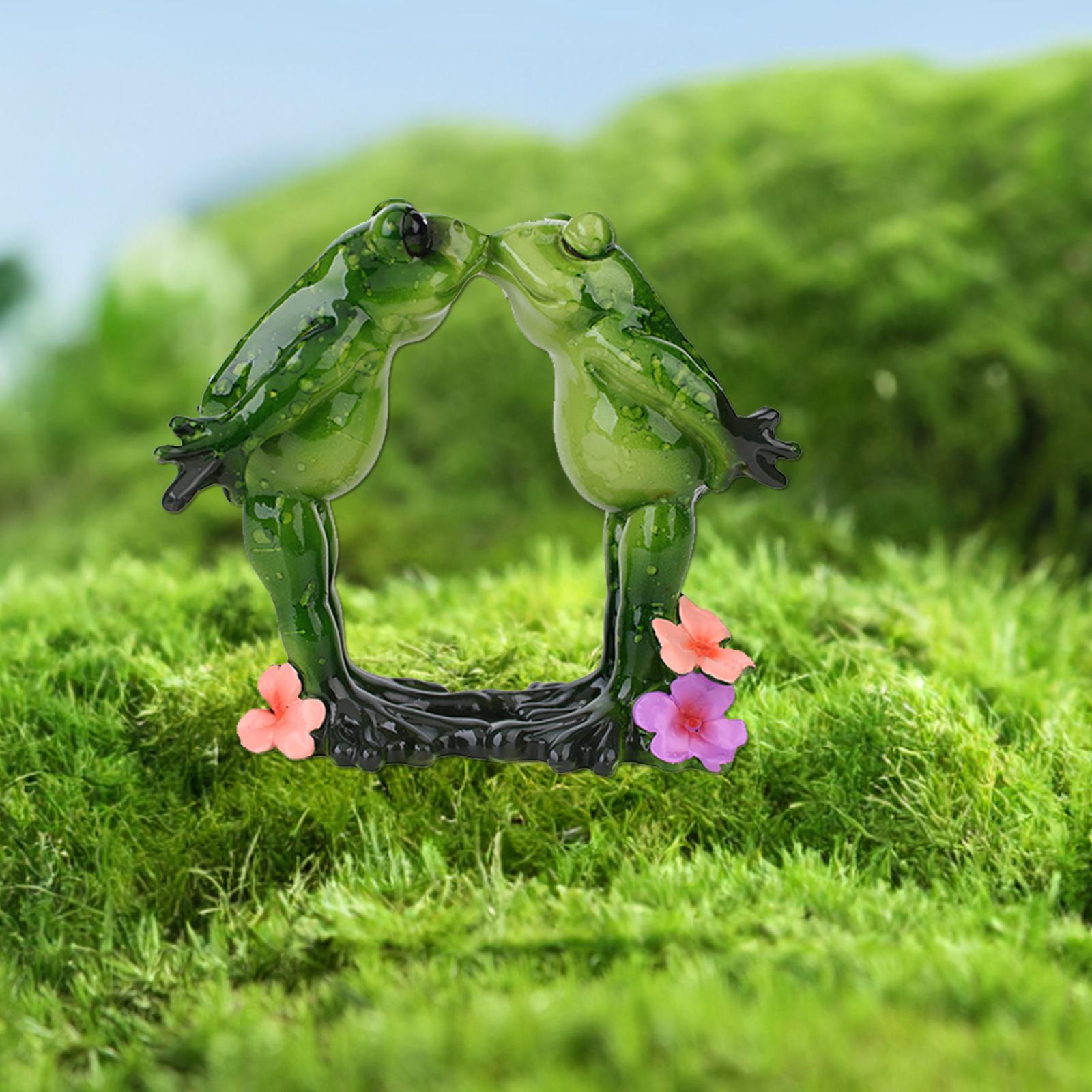 

Статуя лягушки, настольное украшение, креативная забавная скульптура животного из смолы, декоративная фигурка для камина, стола, книжной полки