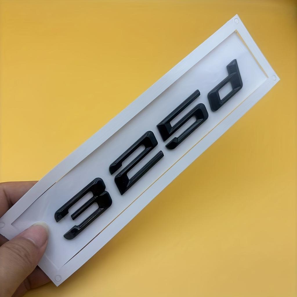 1Pc 3D 325d 330d 525d 530d Emblem Car Rear Trunk Emblem Badge for 3series 5series Accessories Car Accessories Car Modification Car Modification Parts