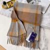 Ankola red plaid pure cashmere scarf women's winter high-end new scarf