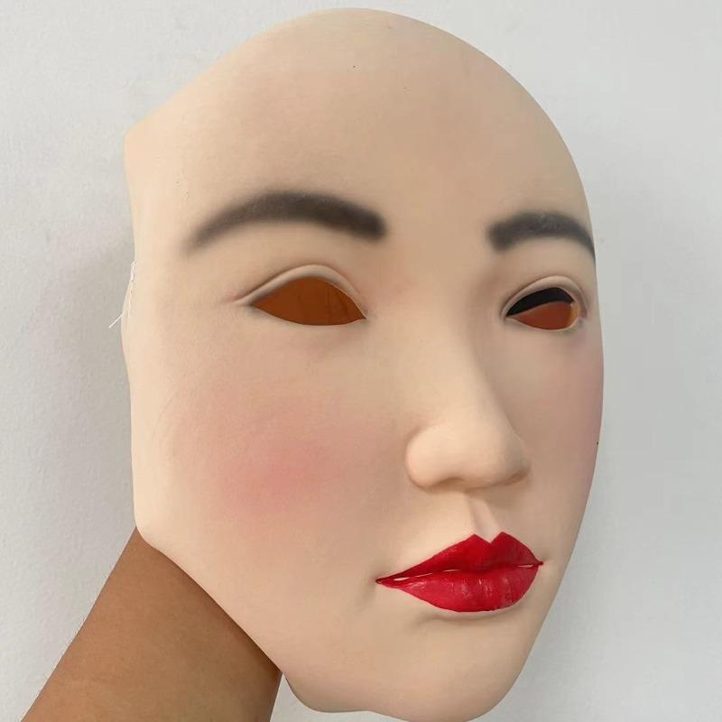 Hot Sale Half Face Beauty Latex Mask Halloween Party Cosplay Accessory for Women