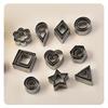 Mini Cookie Cutter Set 30pcs Stainless Steel Baking Cutters DIY Fondant Cake Mold Pastry Round Heart Shaped Baking Accesories