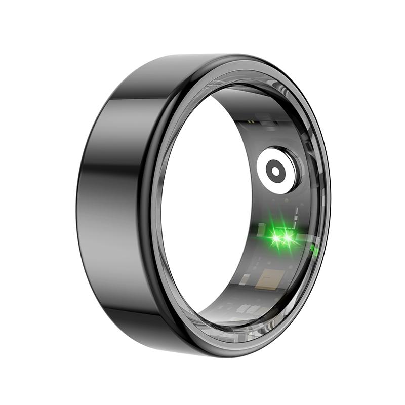 R02 Smart Ring  Mens Rings for Woman Smartring Heart Rate Monitor Multi-sport Mode Bluetooth Fitness and Sleep Tracker
