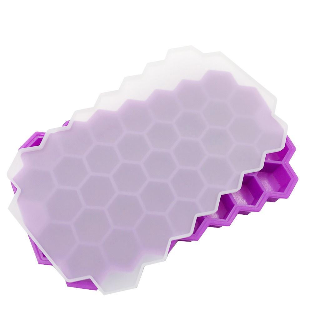 37 Grid Silicone Ice Maker Home Kitchen Ice Cube Tray Summer Honeycomb Shape Mold