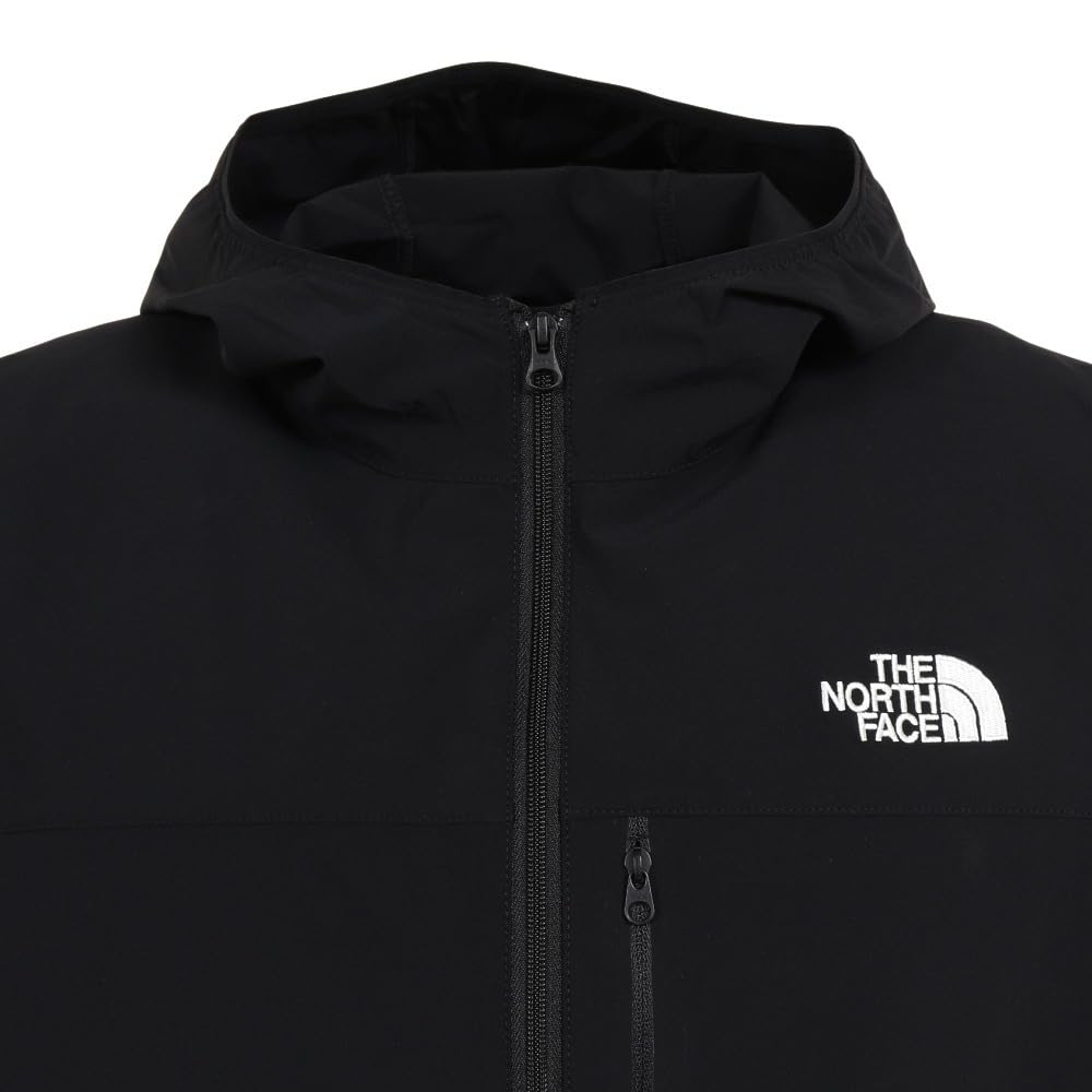 The North Face Mountain Softshell SS23 Size M Men's Hoodie, Water-Repellent, Lightweight, NP22303, Black,