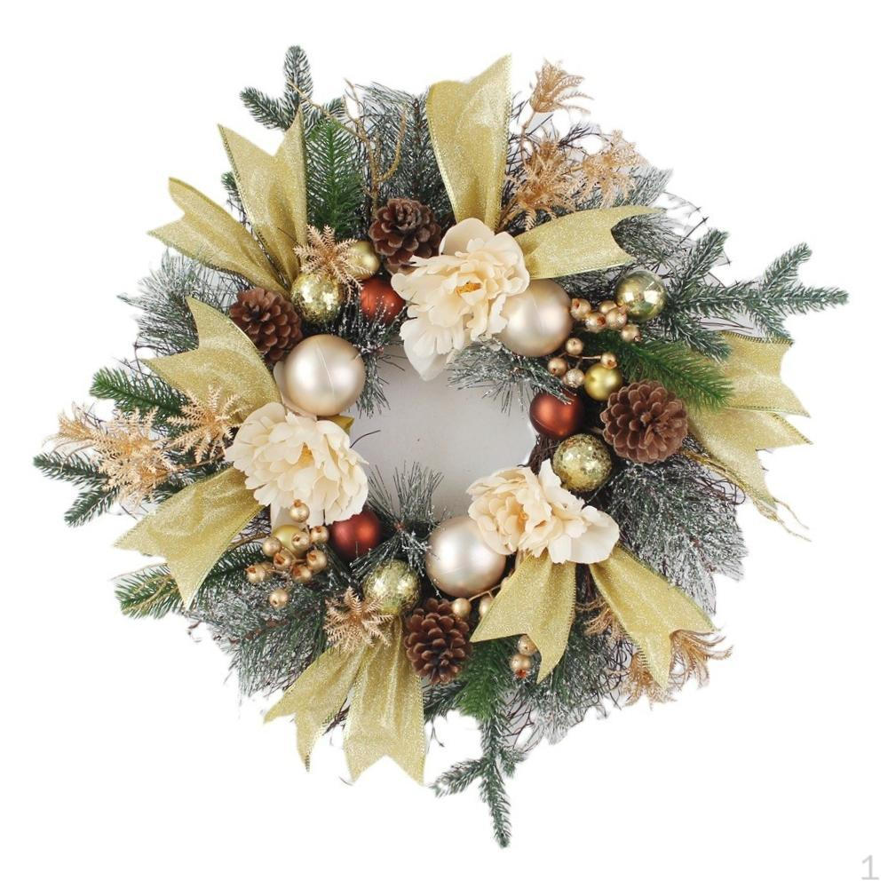 

Christmas Wreath Garland Xmas Decor for Front Door Fireplace Indoor Outdoor