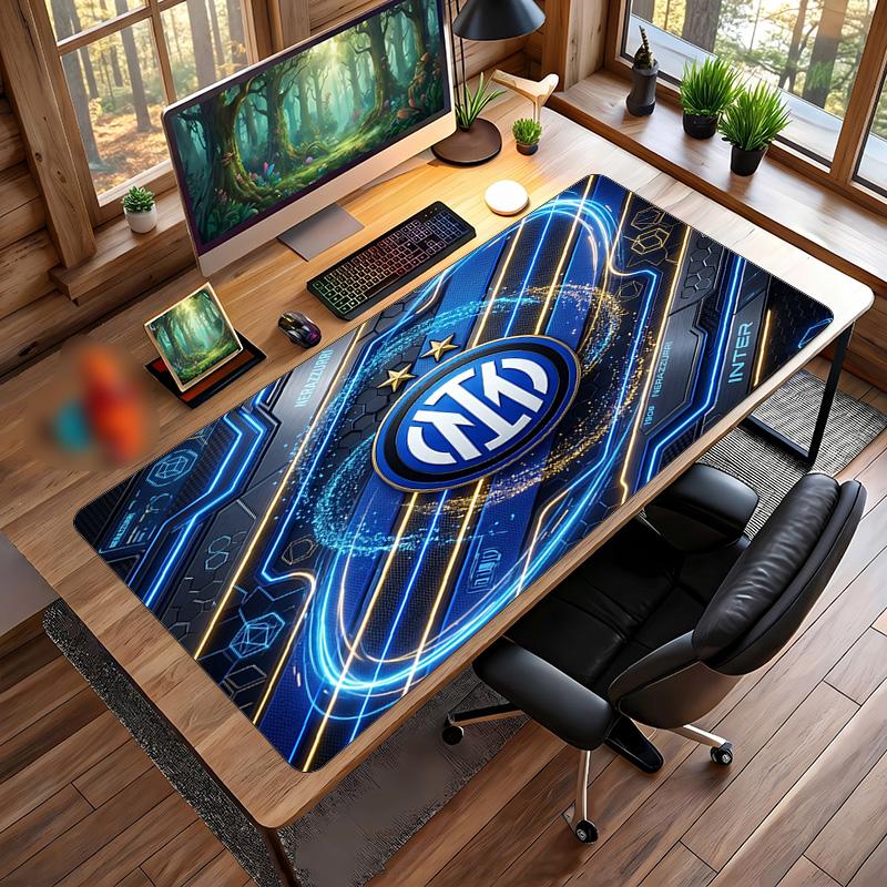 Borussia Dortmund Printed Large Mouse Pad, Non Slip Soft Rubber Gaming Desk Mat for Office Laptop Computer Decor