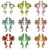 3D Flower Embroidery Flower Applique Multi-Color Handmade Sew On Patch Embroidery DIY Embroidery Repair Patch Wedding Decoration