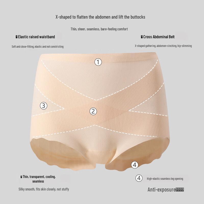 GUJIN Women's High-Waist Tummy Control Briefs