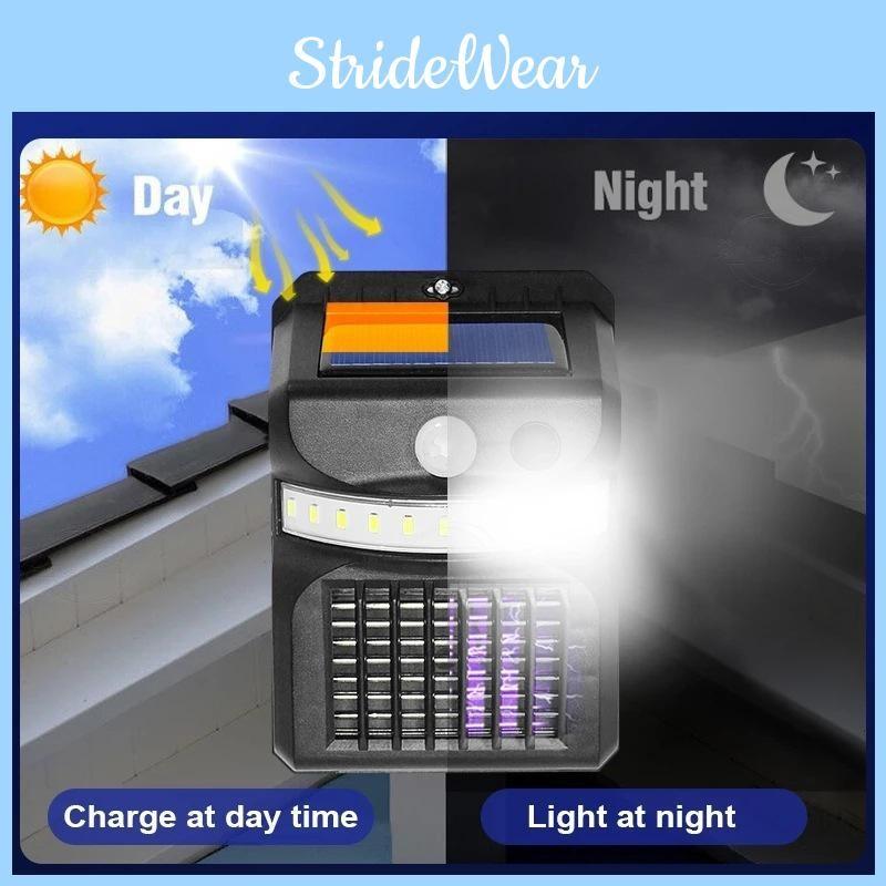 Led Solar Wall Mosquito Killing Light Intelligent Sensing Outdoor Lamp Courtyard