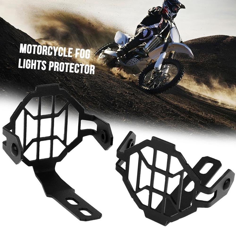 2pcs Universal Fog Light Protector Guard Covers Motorcycle Protector Grill Foglight Lamp Cover