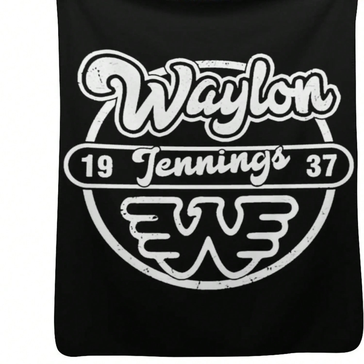 Waylon_Jennings T-Shirt Throw Blanket Hairy Blankets Sofas Of Decoration Decorative Sofas Sleeping Bag Blanket S разноцветный