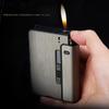 Portable Automatic Cigarette Case Metal Cigarette Holder Box for 10pcs King Size Cigarette Lighter Not Included Gift for Men Dad