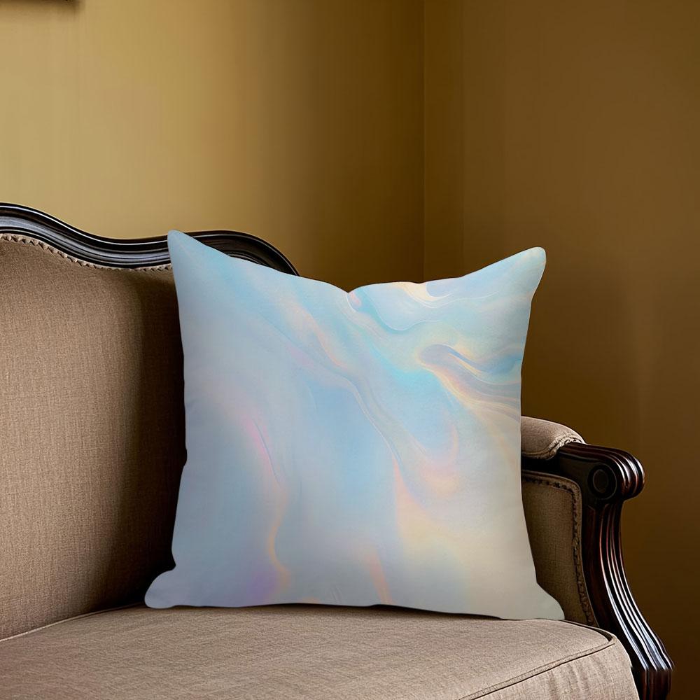 Iridescent Flow square Jacquard Pillow Cover for Sofa Office Waist Cushion Cover Home Decorative Pillowcase