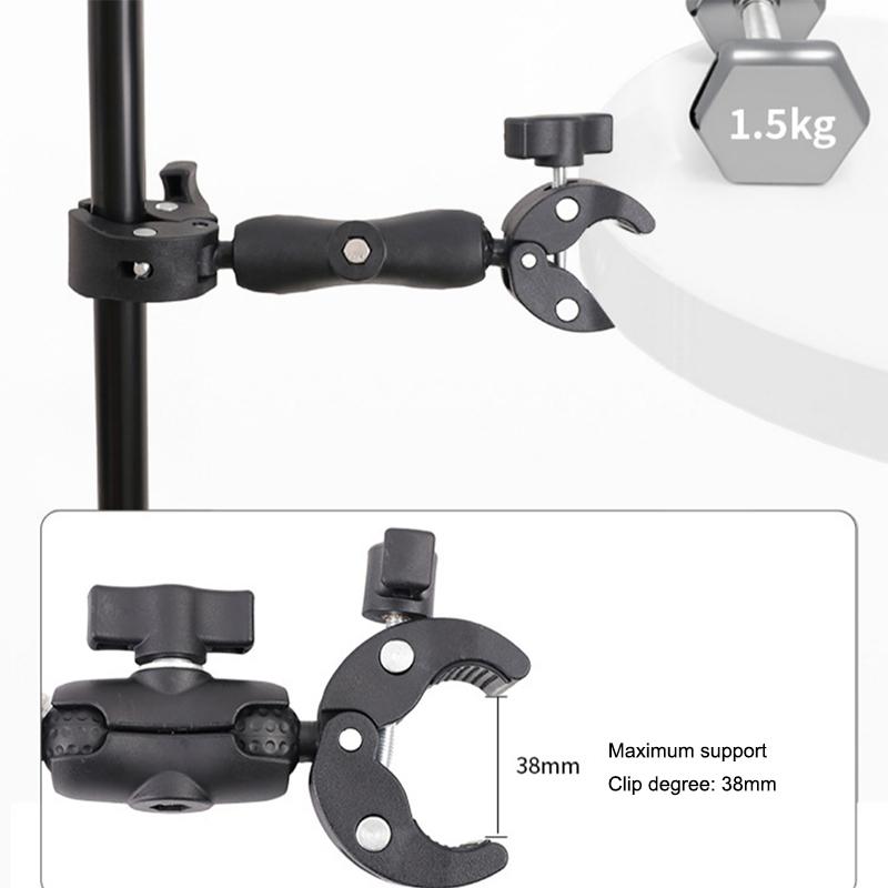 1 Piece Bike Motorcycle Handlebar Support Bracket Camera Super Clamp Mount Holder For Go Pro 13 12 11 Insta360 X3 X4 Dji Parts
