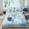 Japanese Crane Duvet Cover King Queen Size Wave Flower Ukiyo-e Style Bedding Set Eastern Culture 23pcs Polyester Quilt Cover