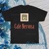 Nieuw Shirt Cafe Nervosa Logo T-shirt Logo Amerikaans T-shirt Grappig Maat S tot 5XL