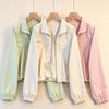 Womens Short Stand Collar Windbreaker Jacket 2026 Slim Fit Long Sleeve Zipper Front Casual Chic Outerwear
