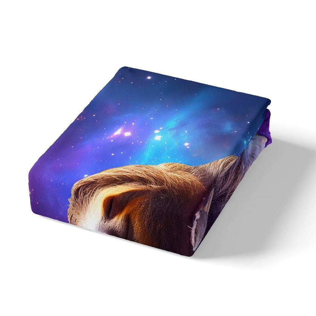Sloth Starry Sky Duvet Set Three-Piece Children'S Room Decorative Bedding Set