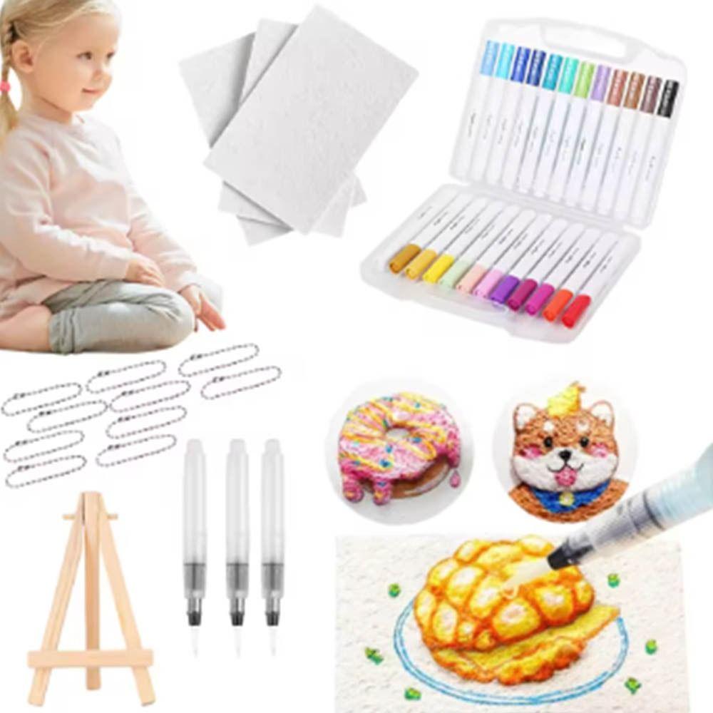 Sponge Texture DIY Magic Puffy Paint Blank Painting Paper Magic Painting Paper  Kids Craft
