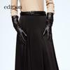 Edition Women's Acetate Satin Tulip Hem Long Skirt