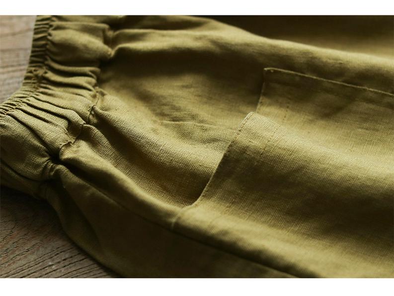 Women's Plus Size Summer Linen Cotton Shorts - New 2025 Casual Style