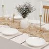 Tischläufer Faltenstoff Dekorative Tüll-Tischdecke Hochzeitsempfang Party Heimrestaurant Tischläufer